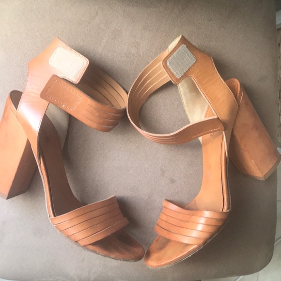 Vince Leather Heeled Sandals - Picture 2 of 4